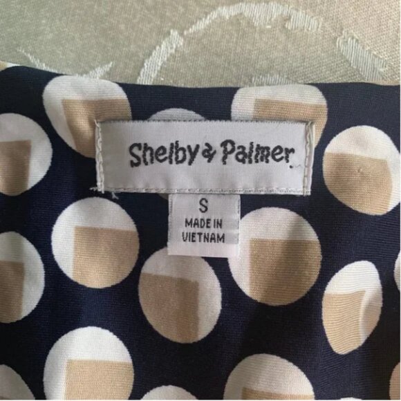 Shelby & Palmer Circle Print Fit & Flare Dress Size Small - Picture 7 of 7